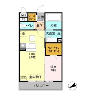 Tip Top Masuko【1階】の間取り