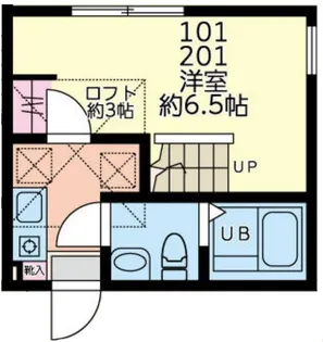 ハイムカノア【2階】の間取り