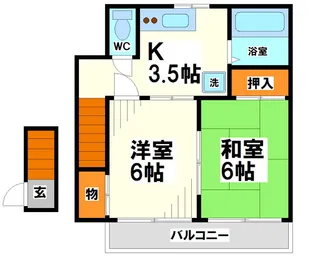 第3安田荘【2階】の間取り