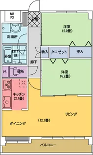 アクシス泉【2階】の間取り