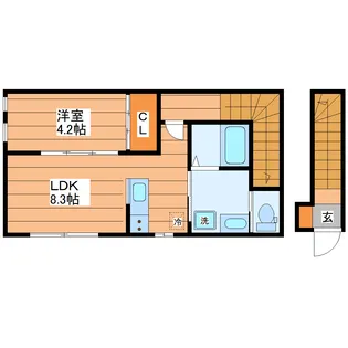 リヴェール南鍛冶町【2階】の間取り
