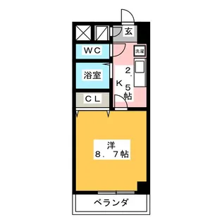 ルミエール青山III【5階】の間取り
