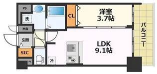 プレサンス上前津ディアシス【12階】の間取り