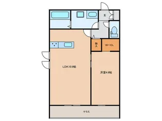 bell femme Sato【1階】の間取り