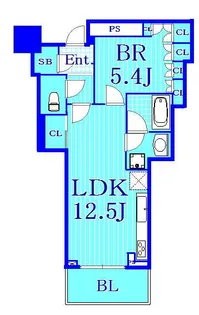 パークタワー新川崎【25階】の間取り