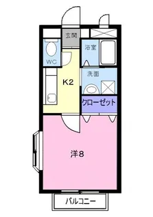 ディメイン小池【2階】の間取り