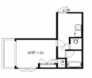 長和島サンロイヤル【6階】の間取り