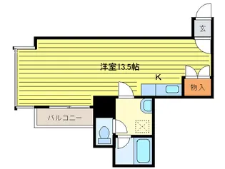 クレアシオン桑園II【8階】の間取り