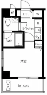 プリヴィレージュ目黒南【6階】の間取り