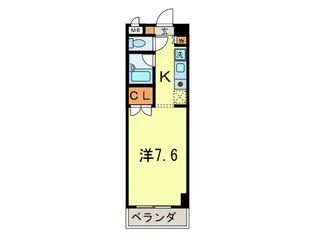 カーマ エスパッソ【7階】の間取り