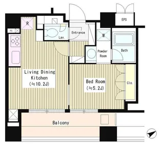 シティカレント南青山【4階】の間取り