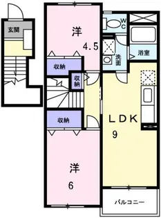 シャポー・ルージュM【2階】の間取り