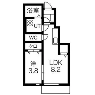 ヴィクトワールさやか【1階】の間取り