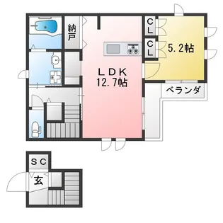 Haffner【2階】の間取り