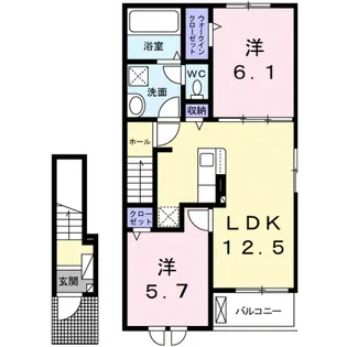 シェノンV【2階】の間取り