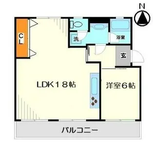 車返団地3街区15号棟【5階】の間取り