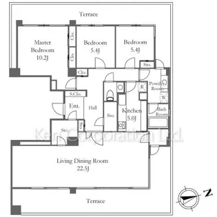 広尾ガーデンヒルズ【8階】の間取り