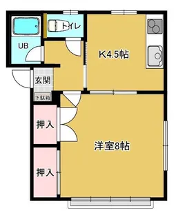 エルディ菊池【1階】の間取り