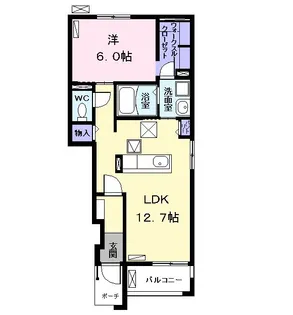シックス ストーン【1階】の間取り