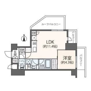 リージア下北沢【3階】の間取り