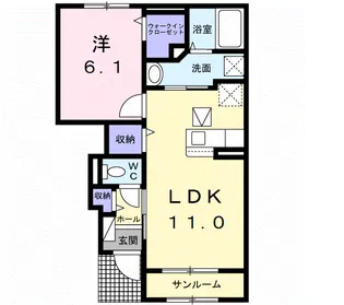 ミストラル【1階】の間取り