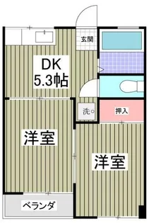 高鼻コーポ【2階】の間取り
