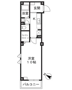 ディアコート方南【2階】の間取り