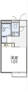 レオパレスHARU【2階】の間取り