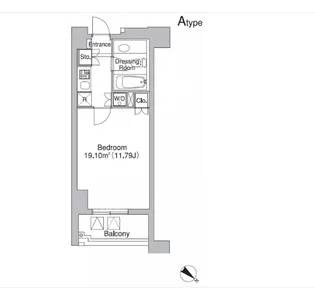 レジディア市ヶ谷II【3階】の間取り