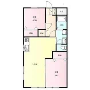 ハイツイナバ【1階】の間取り