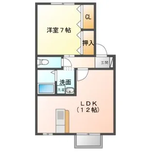 エクレールB棟【1階】の間取り