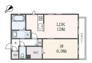 Spring terrace K【1階】の間取り