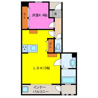 ELLE【2階】の間取り