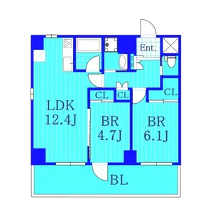 ラリーズ【4階】の間取り
