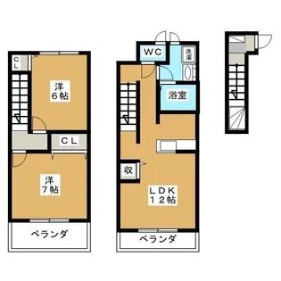 プレジオスA【2階】の間取り
