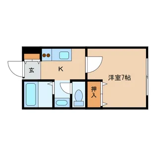 アネックスK・IV【1階】の間取り