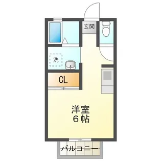 メゾンボザールII【2階】の間取り