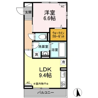 D room南栄町【2階】の間取り
