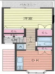 アウローラ大磯【1階】の間取り