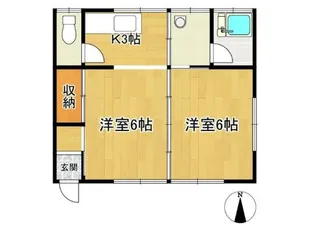 菊水荘B【2階】の間取り