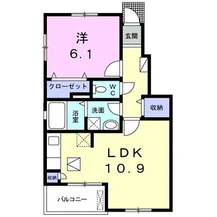 ハレマウロア【1階】の間取り