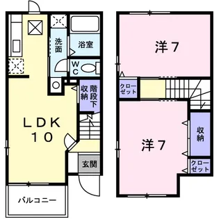 アーネストI【1階】の間取り