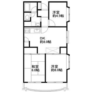 ブランハイツ長津田【5階】の間取り