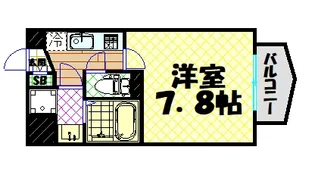 LUXE難波WEST【3階】の間取り