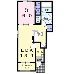 ブローテKSIV【1階】の間取り