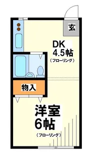 パールハウス【学生限定物件】【2階】の間取り