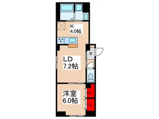 ルミケオ大手町【1階】の間取り