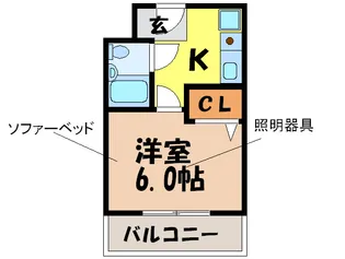 パルコ-ト豊川【3階】の間取り