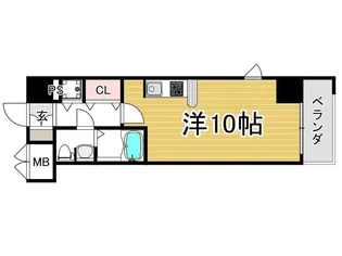 サムティ大阪WESTグランジール【2階】の間取り