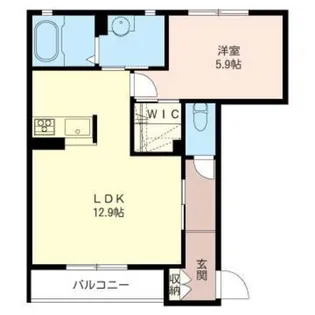 クレインハウス【1階】の間取り